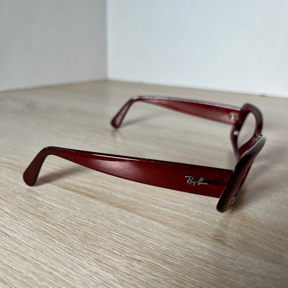 Ray-Ban RB4122 735/8G Sunglasses Red FRAMES ONLY Vintage - Picture 9 of 9